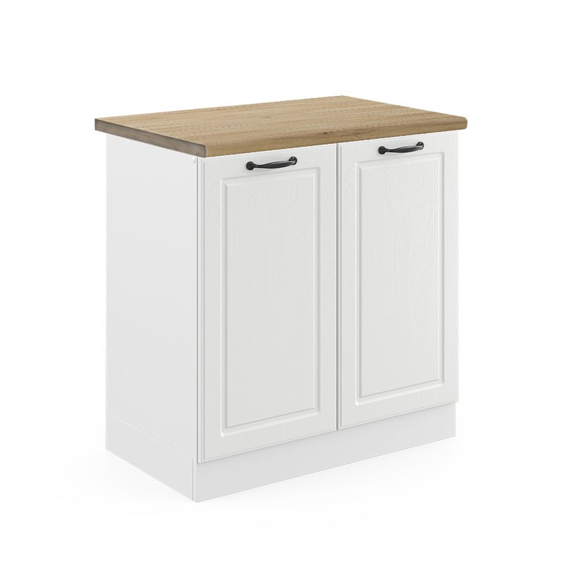 Vicco Szafka pod zlew R-Line, Biały domek wiejski, 80 cm , BP Dąb