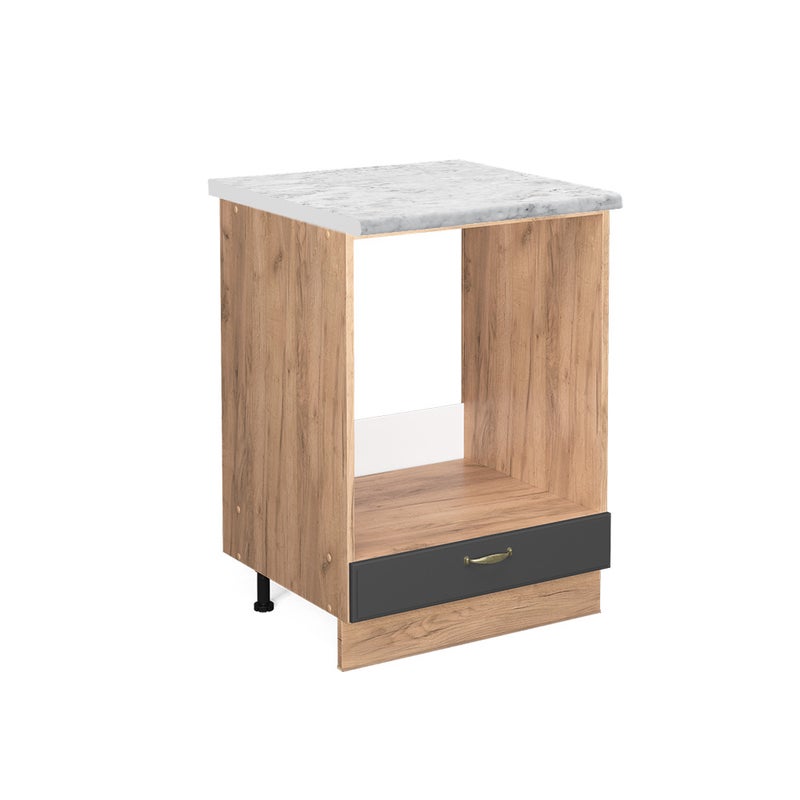 Vicco Szafka kuchenna Fame-Line, Antracytowo-złoty, 60 cm , BP Marmur
