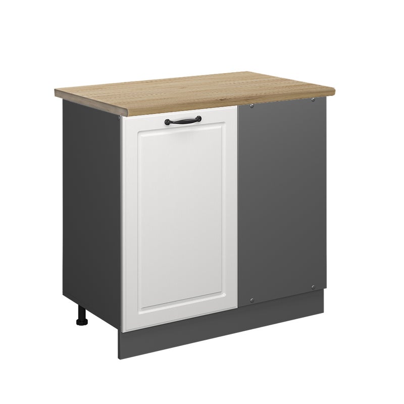 Vicco Szafka narożna R-Line, Biały domek wiejski, 86 cm , BP Dąb