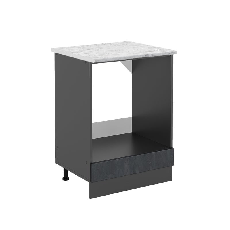 Vicco Szafka kuchenna R-Line, Czarny beton, 60 cm BP Marmur