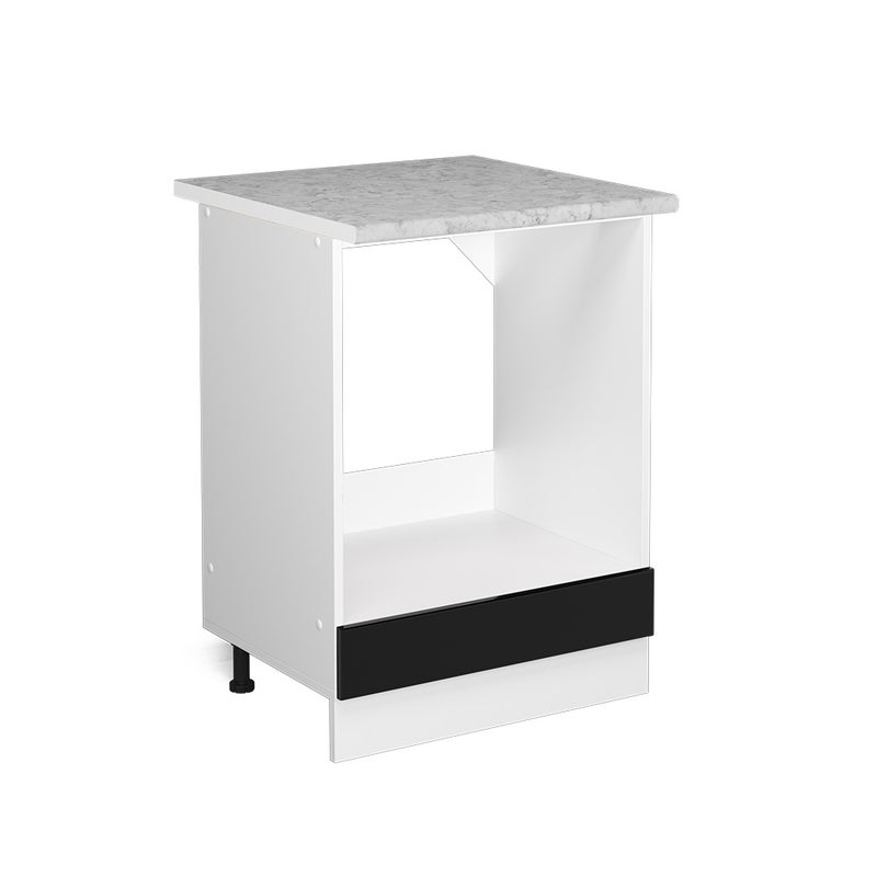 Vicco Szafka kuchenna R-Line, Czarny wysoki połysk, 60 cm , BP Marmur