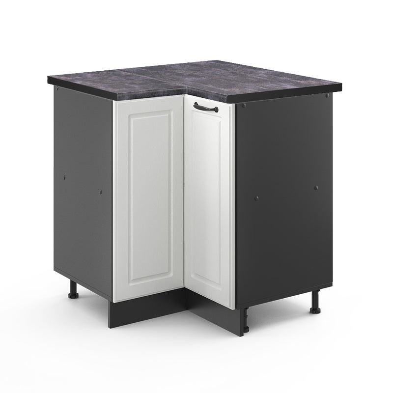 Vicco Szafka narożna R-Line, Biały domek wiejski, 75.6 cm , BP Antracyt