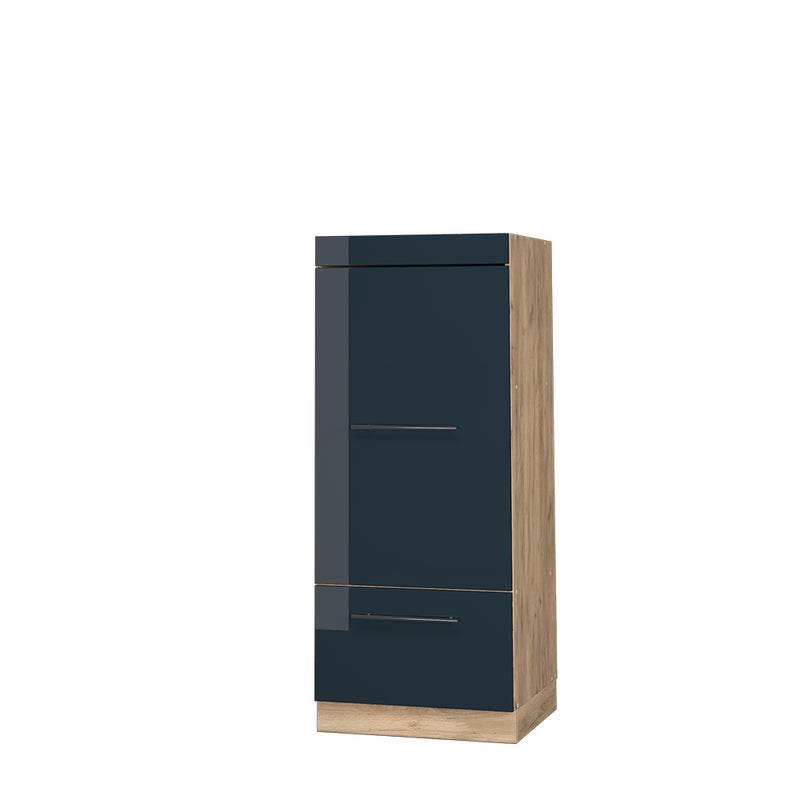 Vicco Szafka do mikrofalówki Fame-Line, Ciemnoniebieski wysoki połysk, 60 cm