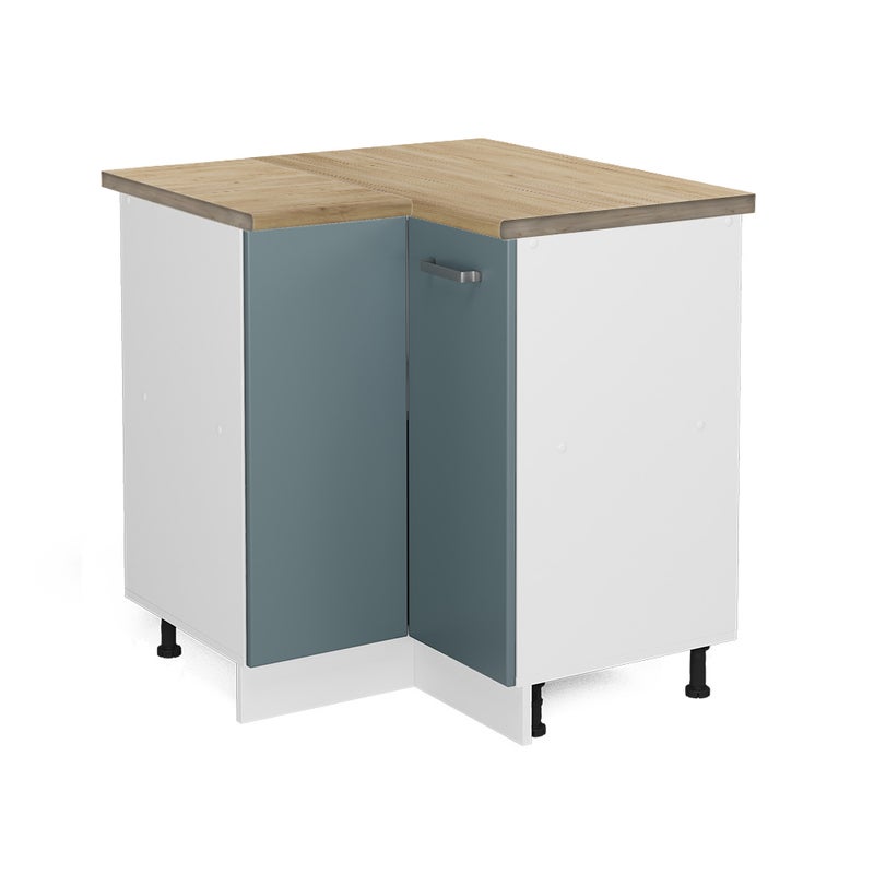 Vicco Szafka narożna R-Line, Niebiesko-szary, 75.6 cm , BP Dąb