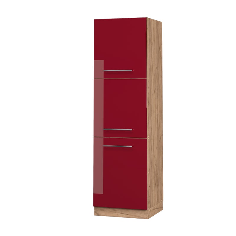 Vicco Szafka kuchenna Fame-Line, Bordowa Czerwień wysoki połysk, 60 cm
