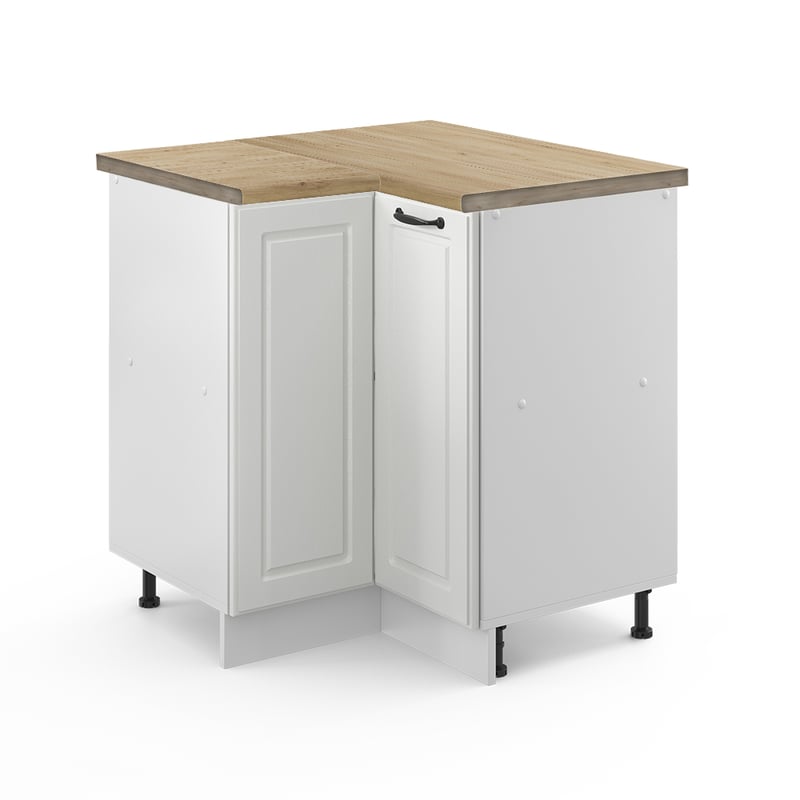Vicco Szafka narożna R-Line, Biały domek wiejski, 75.6 cm , BP Dąb