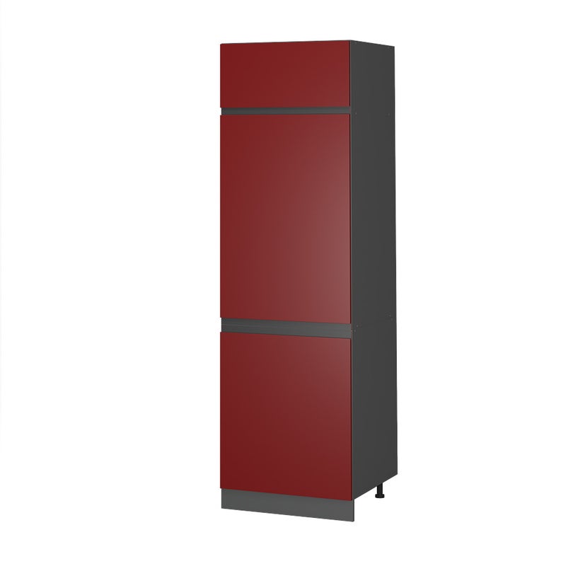 Vicco Szafka na lodówkę R-Line, Czerwony, 60 cm J-Shape