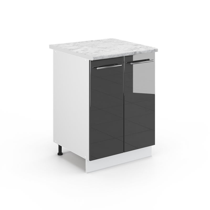 Vicco Szafki kuchenne Fame-Line, Antracyt wysoki połysk, 60 cm , BP Marmur