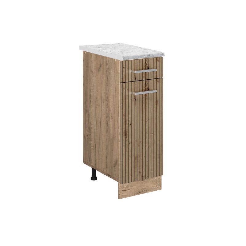 Vicco Szafka dolna do kuchni R-Line, Dąb rzemieślniczy, 30 cm BP Marmur