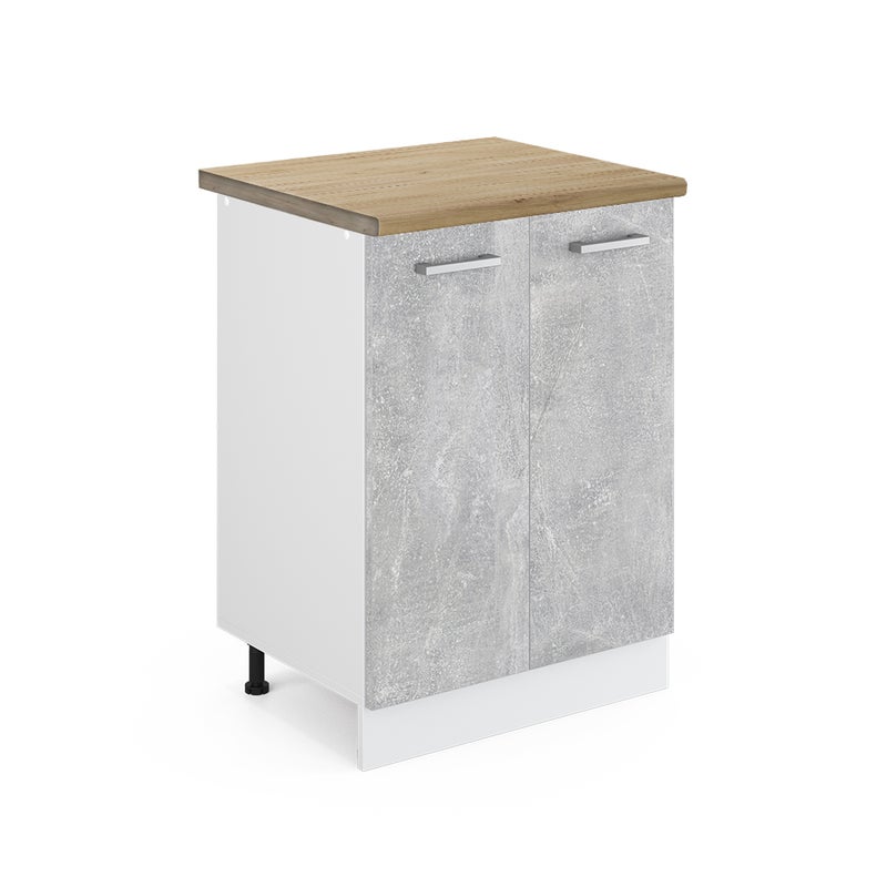 Vicco Szafki kuchenne R-Line, Beton, 60 cm , BP Dąb