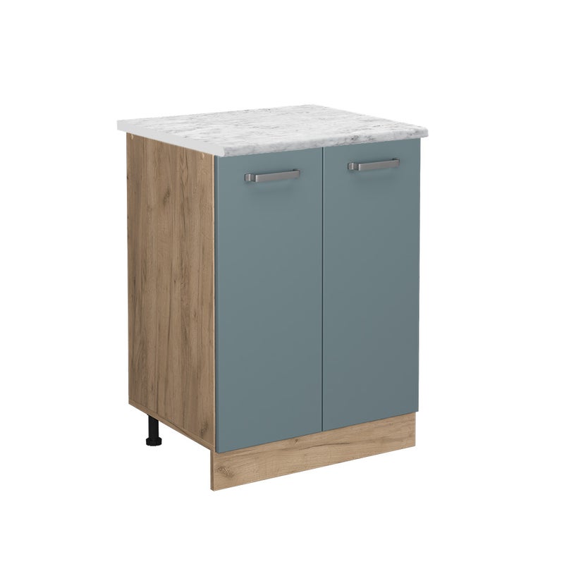 Vicco Szafki kuchenne R-Line, Niebiesko-szary, 60 cm BR Marmur