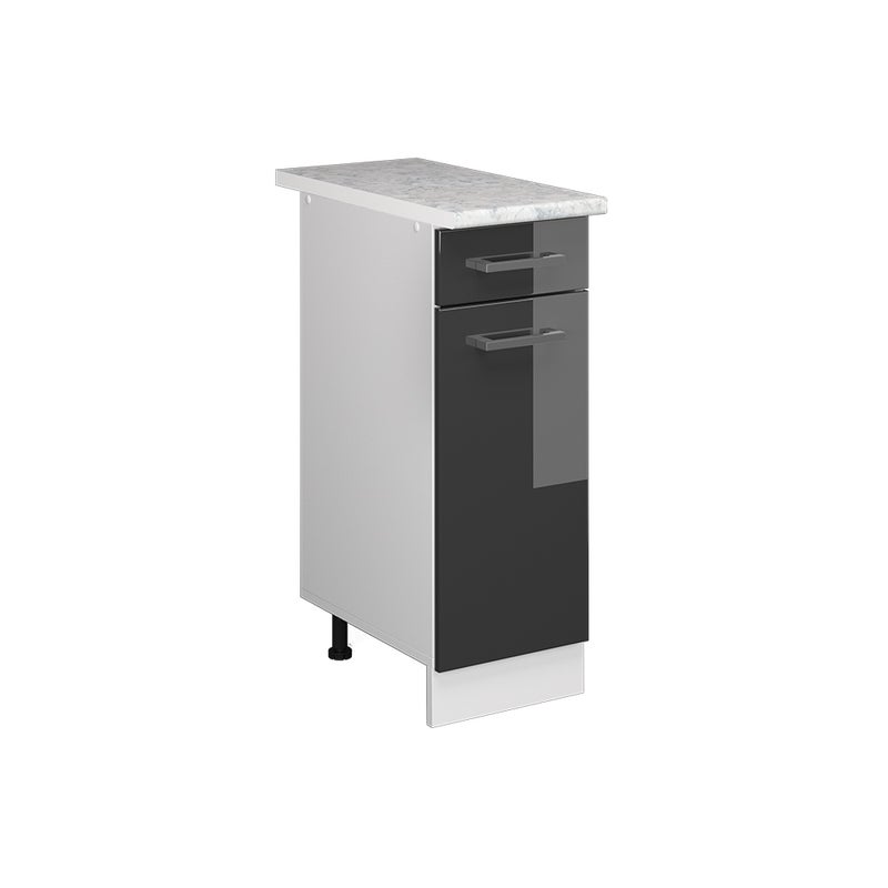 Vicco Szafka dolna do kuchni R-Line, Antracyt wysoki połysk, 30 cm , BP Marmur