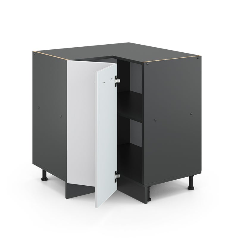 Vicco Szafka narożna R-Line, Biały wysoki połysk, 75.6 cm , BP Dąb