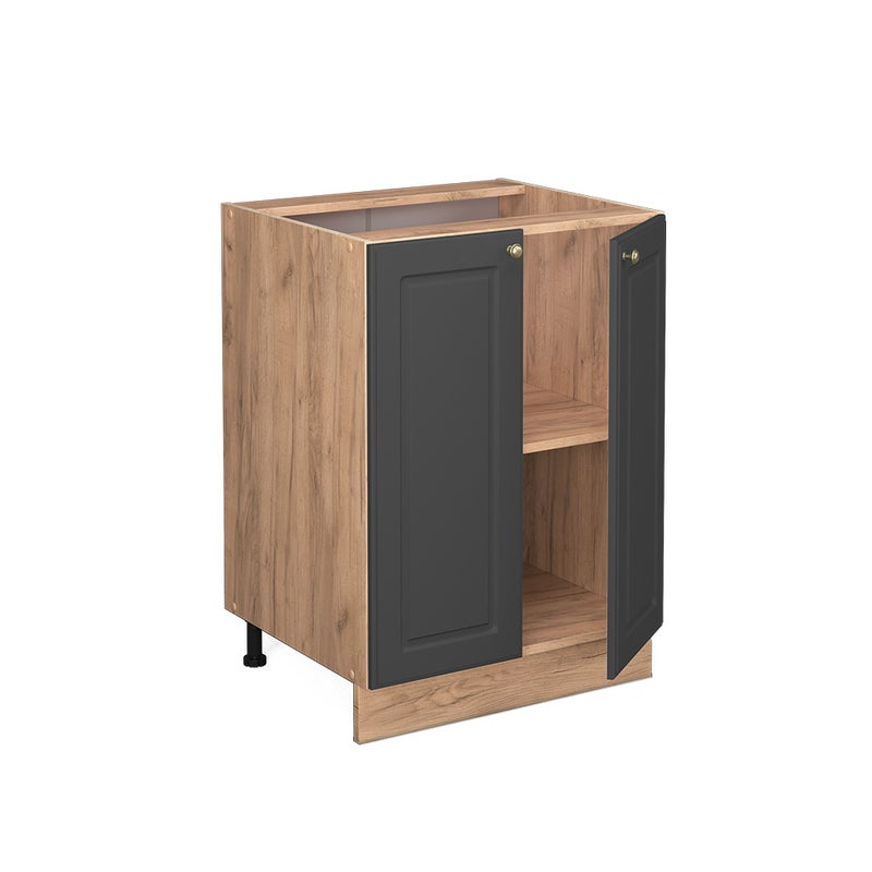 Vicco Szafki kuchenne Fame-Line, Antracytowo-złoty, 60 cm , BP Dąb