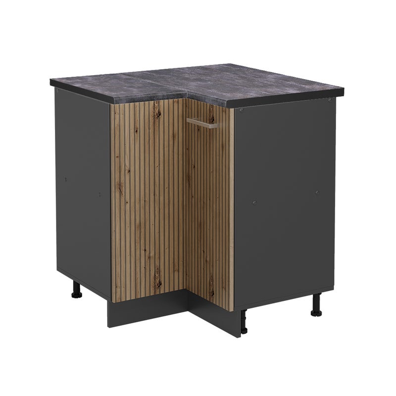 Vicco Szafka narożna R-Line, Dąb rzemieślniczy, 75.6 cm , BP Antracyt