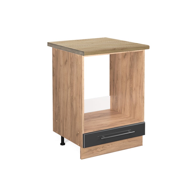 Vicco Szafka kuchenna Fame-Line, Antracyt wysoki połysk, 60 cm , BP Dąb