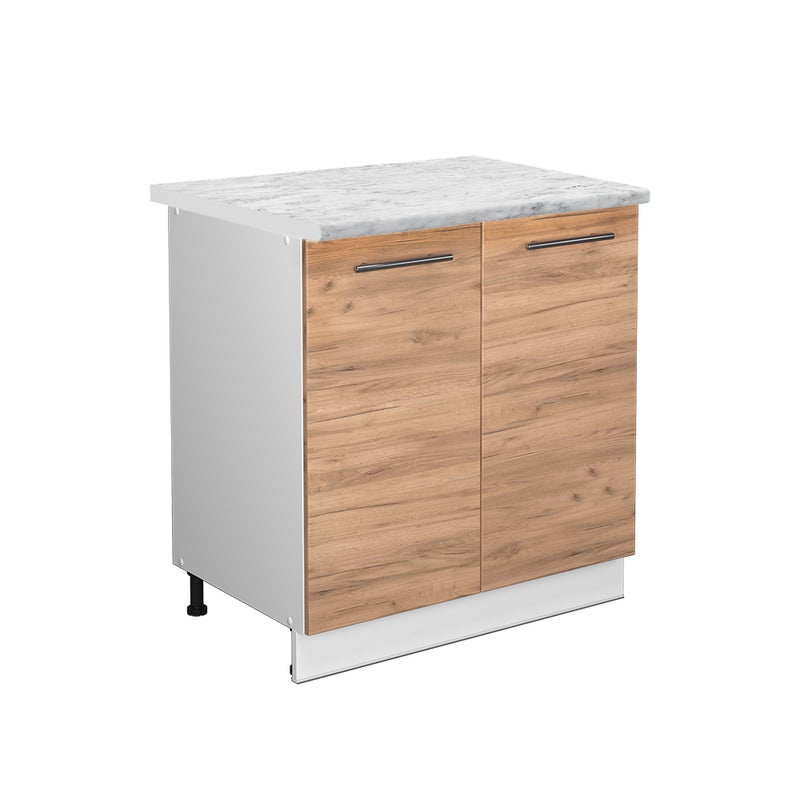 Vicco Szafka pod zlew Fame-Line, Złoty dąb energetyczny, 80 cm z półką, BP Marmur