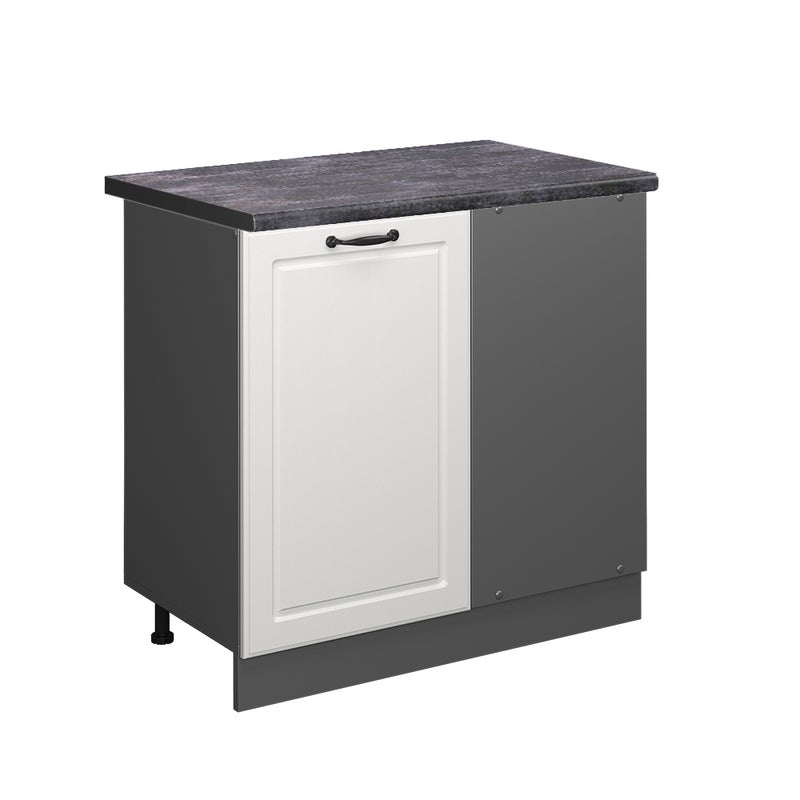 Vicco Szafka narożna R-Line, Biały domek wiejski, 86 cm , BP Antracyt