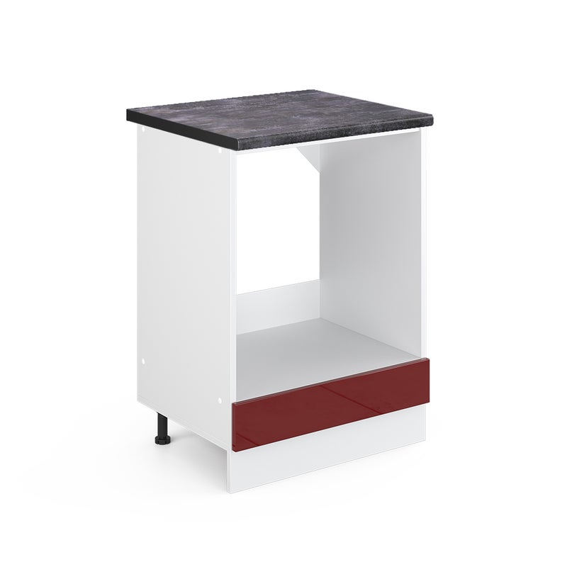 Vicco Szafka kuchenna R-Line, Czerwony połysk, 60 cm , BP Antracyt