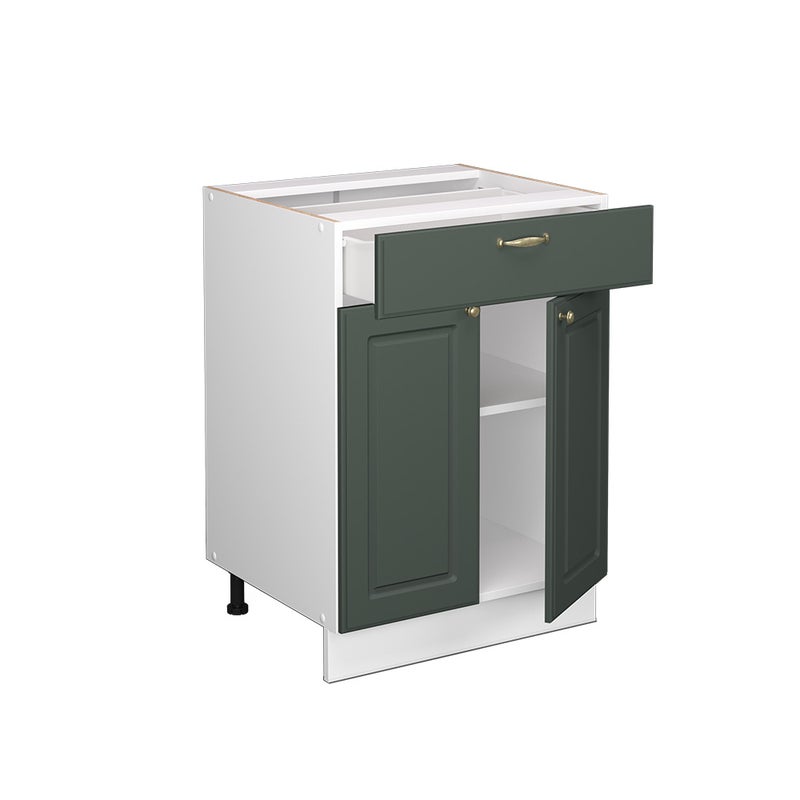 Vicco Szafka dolna do kuchni Fame-Line, Green Gold Country, 60 cm z szufladą, BP Dąb
