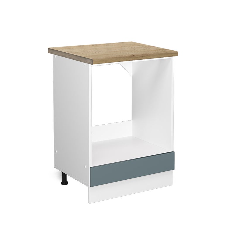 Vicco Szafka kuchenna R-Line, Niebiesko-szary, 60 cm , BP Dąb