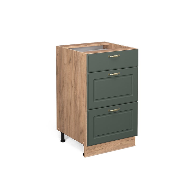 Vicco Szafka dolna do kuchni Fame-Line, Green Gold Country, 50 cm bez blatu roboczego