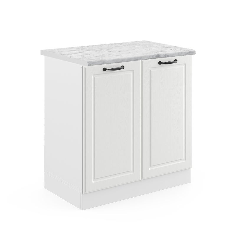 Vicco Szafka pod zlew R-Line, Biały domek wiejski, 80 cm , BP Marmur