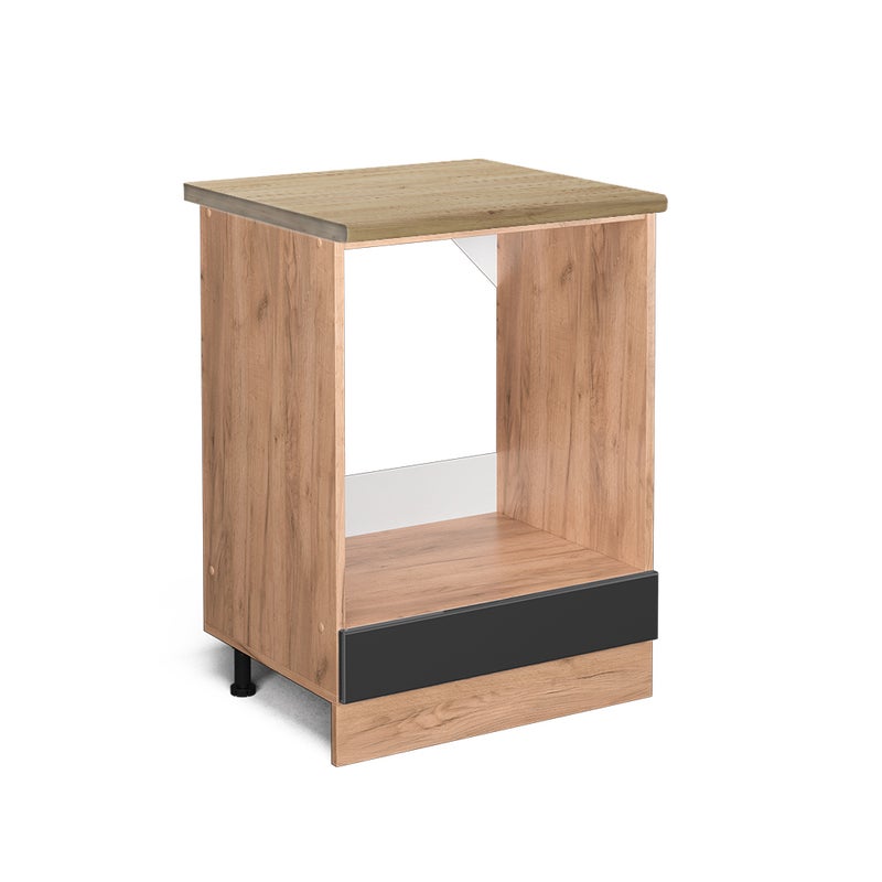 Vicco Szafka kuchenna R-Line, Antracyt wysoki połysk, 60 cm , BP Dąb