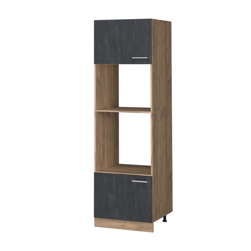 Vicco Szafka do mikrofalówki R-Line, Czarny beton, 60 cm