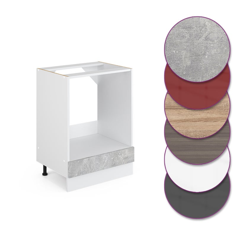 Vicco Szafka kuchenna R-Line, Beton, 60 cm , BP Dąb