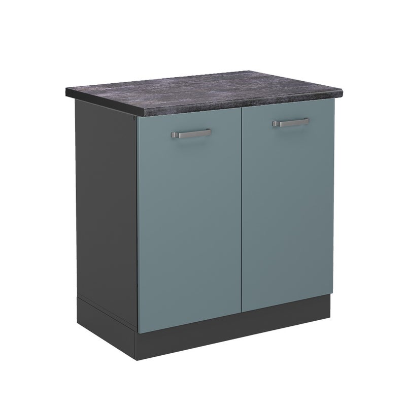 Vicco Szafka pod zlew R-Line, Niebiesko-szary, 80 cm , BP Antracyt