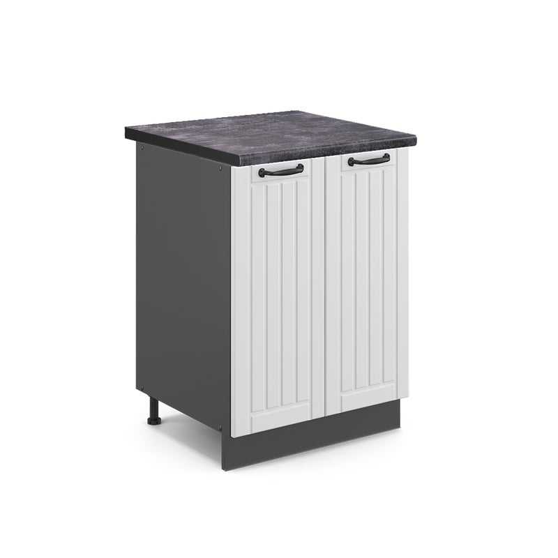 Vicco Szafki kuchenne Fame-Line, Biały domek wiejski, 60 cm , BP Antracyt