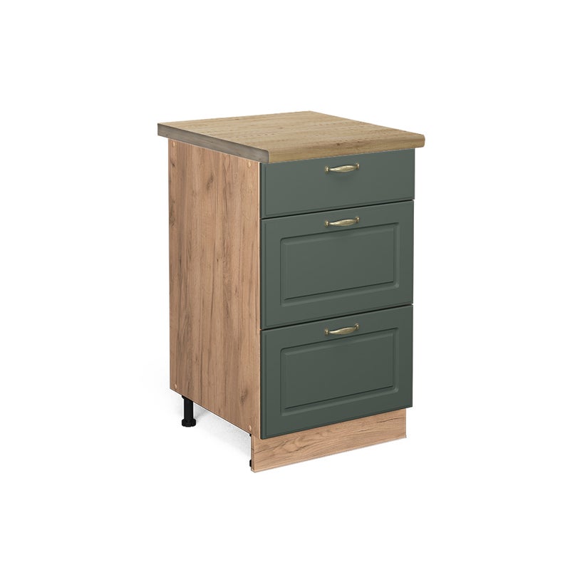 Vicco Szafka dolna do kuchni Fame-Line, Green Gold Country, 50 cm , BP Dąb
