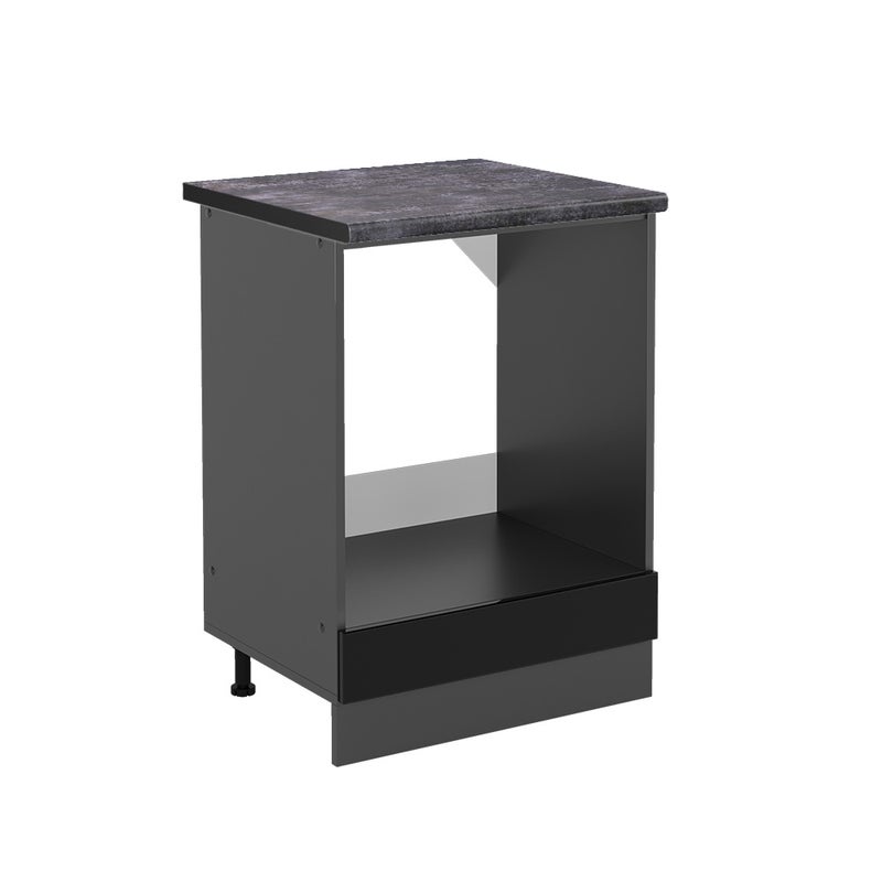 Vicco Szafka kuchenna R-Line, Czarny wysoki połysk, 60 cm , BP Antracyt