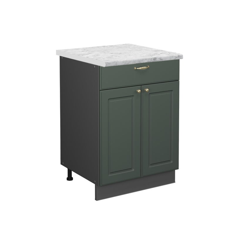 Vicco Szafka dolna do kuchni Fame-Line, Green Gold Country, 60 cm z szufladą, BP Marmur