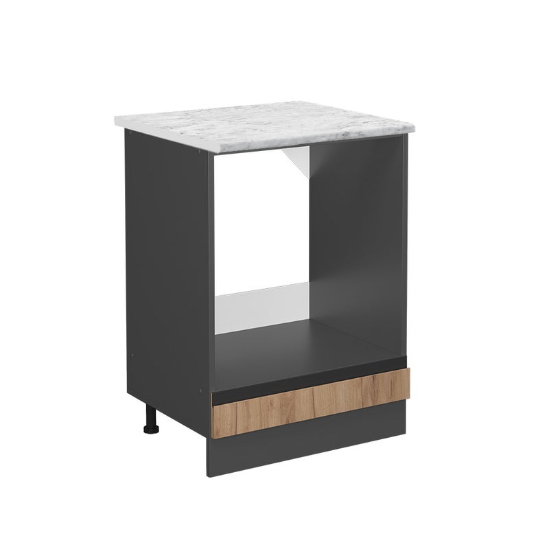 Vicco Szafka kuchenna R-Line, Złoty dąb energetyczny, 60 cm J-Shape BR Marmur