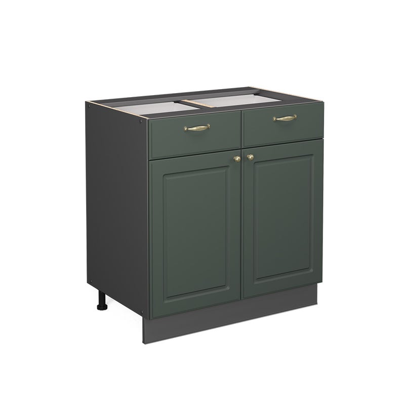Vicco Szafka dolna do kuchni Fame-Line, Green Gold Country, 80 cm bez blatu roboczego