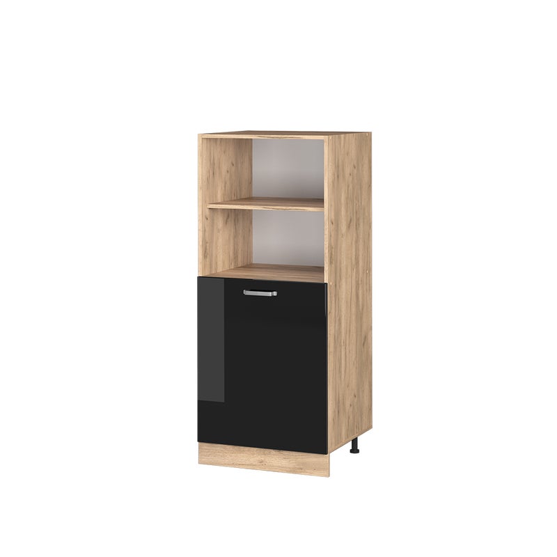 Vicco Szafka kuchenna R-Line, Czarny wysoki połysk, 60 cm