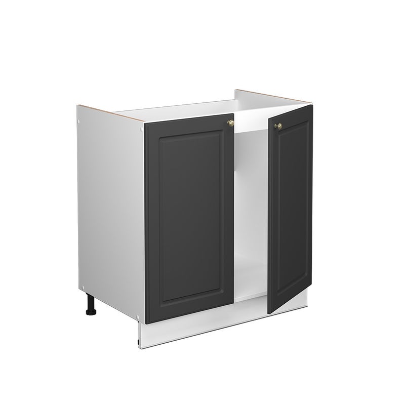 Vicco Szafka pod zlew Fame-Line, Antracytowo-złoty, 80 cm , BP Marmur