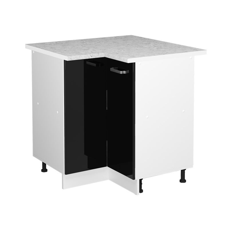 Vicco Szafka narożna R-Line, Czarny wysoki połysk, 75.6 cm , BP Marmur