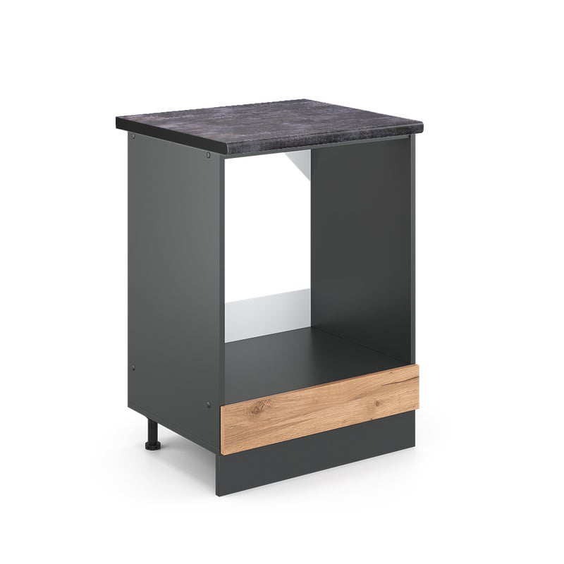 Vicco Szafka kuchenna R-Line, Złoty dąb energetyczny, 60 cm , BP Antracyt