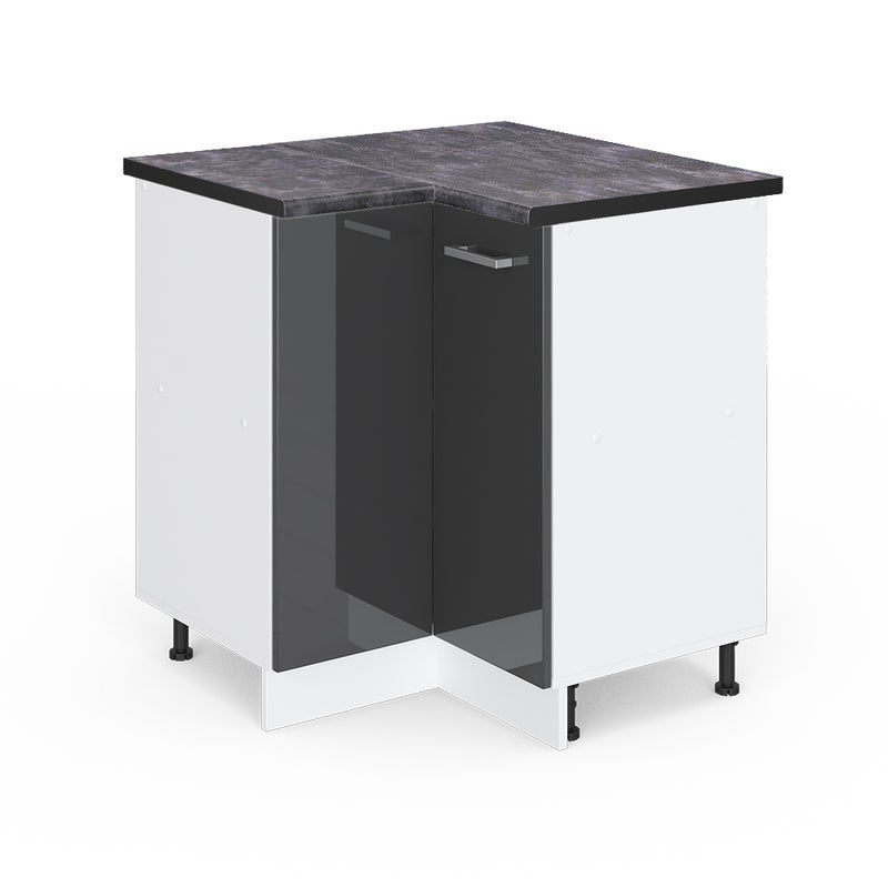 Vicco Szafka narożna R-Line, Antracyt wysoki połysk, 75.6 cm , BP Antracyt