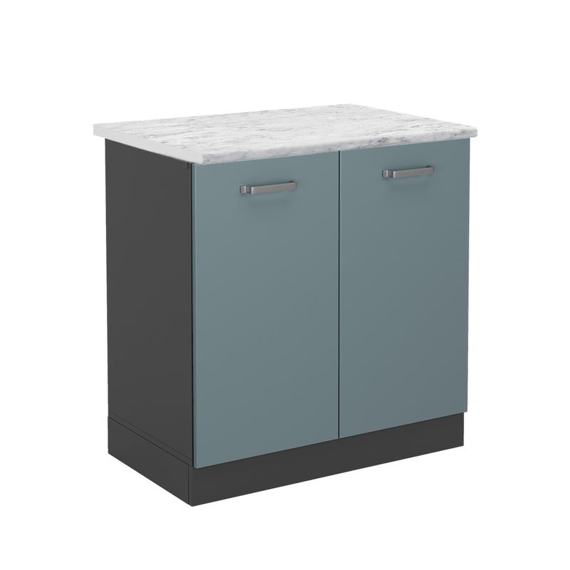 Vicco Szafka pod zlew R-Line, Niebiesko-szary, 80 cm BR Marmur