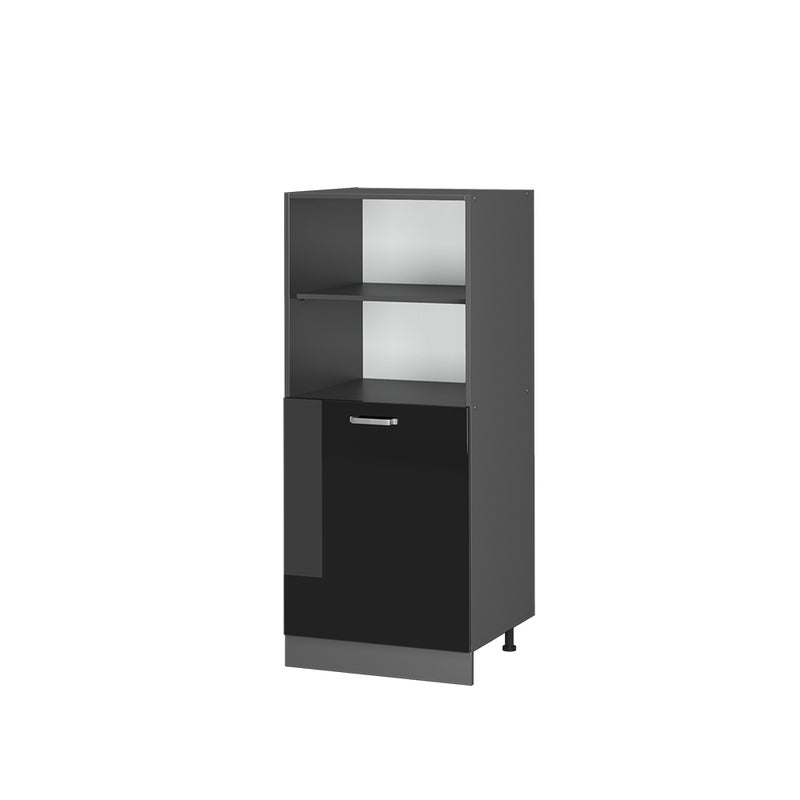 Vicco Szafka kuchenna R-Line, Czarny wysoki połysk, 60 cm