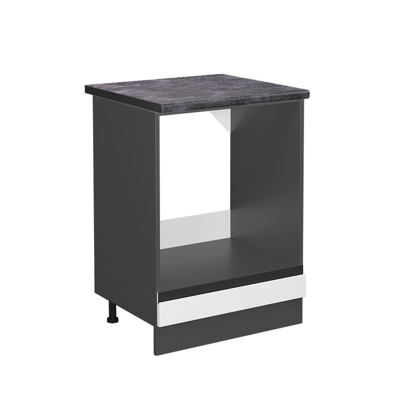 Vicco Szafka kuchenna R-Line, Biały, 60 cm J-Shape, BP Antracyt