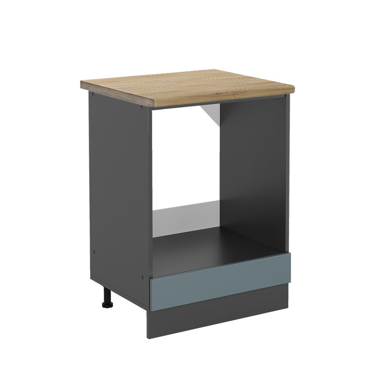 Vicco Szafka kuchenna R-Line, Niebiesko-szary, 60 cm , BP Dąb