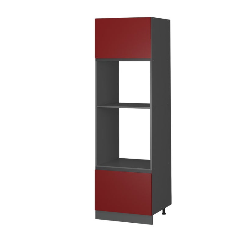Vicco Szafka do mikrofalówki R-Line, Czerwony, 60 cm J-Shape
