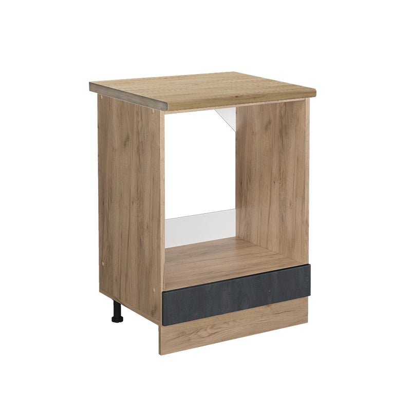 Vicco Szafka kuchenna R-Line, Czarny beton, 60 cm BP Dąb