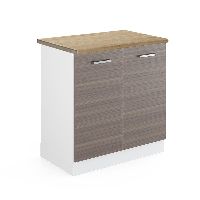 Vicco Szafka pod zlew R-Line, Szlachetna szarość, 80 cm , BP Dąb