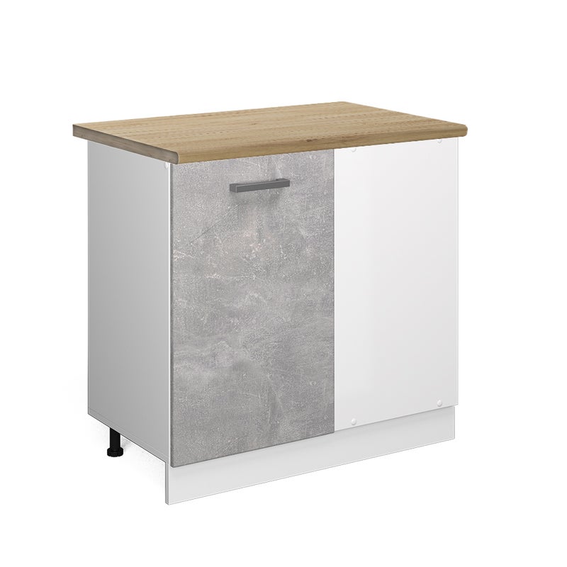 Vicco Szafka narożna R-Line, Beton, 86 cm , BP Dąb
